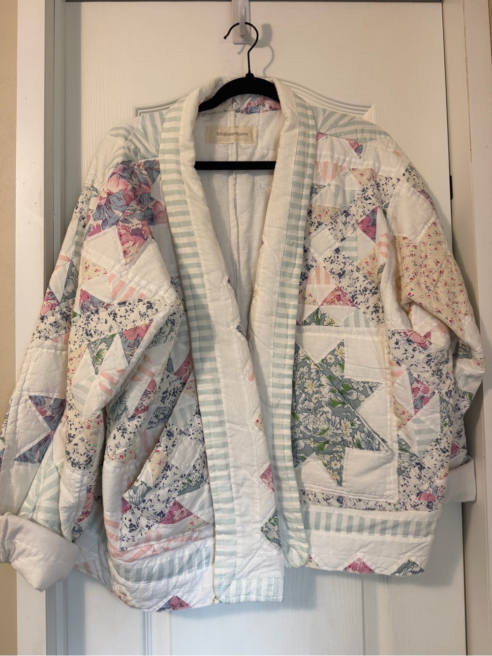 Quilted Patchwork Star Jacket - Pastel Floral